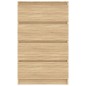 vidaXL Sideboard Sonoma-Eiche 60x35x98,5 cm Holzwerkstoff vidaXL Sideboard Sonoma-Eiche 60x35x98,5 cm Holzwerkstoff