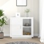 vidaXL Sideboard Hochglanz-Weiß 80x40x75 cm vidaXL Sideboard Hochglanz-Weiß 80x40x75 cm