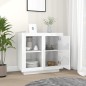 vidaXL Sideboard Hochglanz-Weiß 80x40x75 cm vidaXL Sideboard Hochglanz-Weiß 80x40x75 cm