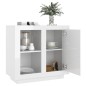 vidaXL Sideboard Hochglanz-Weiß 80x40x75 cm vidaXL Sideboard Hochglanz-Weiß 80x40x75 cm
