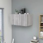 vidaXL Wandschrank Grau Sonoma 80x39x40 cm Holzwerkstoff vidaXL Wandschrank Grau Sonoma 80x39x40 cm Holzwerkstoff