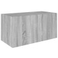 vidaXL Wandschrank Grau Sonoma 80x39x40 cm Holzwerkstoff vidaXL Wandschrank Grau Sonoma 80x39x40 cm Holzwerkstoff
