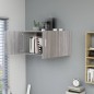 vidaXL Wandschrank Grau Sonoma 80x39x40 cm Holzwerkstoff vidaXL Wandschrank Grau Sonoma 80x39x40 cm Holzwerkstoff