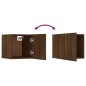 vidaXL TV-Wandschrank Braun Eiche 30,5x30x30 cm vidaXL TV-Wandschrank Braun Eiche 30,5x30x30 cm