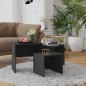 vidaXL Satztische 3-tlg. Grau Holzwerkstoff vidaXL Satztische 3-tlg. Grau Holzwerkstoff