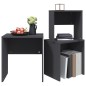 vidaXL Satztische 3-tlg. Grau Holzwerkstoff vidaXL Satztische 3-tlg. Grau Holzwerkstoff