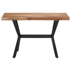 vidaXL Esstisch 120x60x75 cm Massivholz Honigfarben