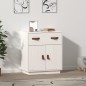 vidaXL Sideboard Weiß 65,5x40x75 cm Massivholz Kiefer vidaXL Sideboard Weiß 65,5x40x75 cm Massivholz Kiefer