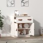 vidaXL Sideboard Weiß 65,5x40x75 cm Massivholz Kiefer vidaXL Sideboard Weiß 65,5x40x75 cm Massivholz Kiefer