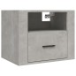 vidaXL Wand-Nachttische 2 Stk. Betongrau 50x36x40 cm vidaXL Wand-Nachttische 2 Stk. Betongrau 50x36x40 cm