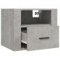 vidaXL Wand-Nachttische 2 Stk. Betongrau 50x36x40 cm vidaXL Wand-Nachttische 2 Stk. Betongrau 50x36x40 cm