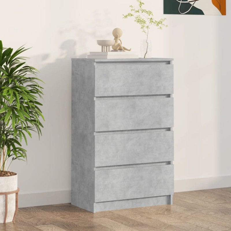 vidaXL Sideboard Betongrau 60x35x98,5 cm Holzwerkstoff vidaXL Sideboard Betongrau 60x35x98,5 cm Holzwerkstoff