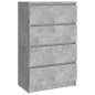 vidaXL Sideboard Betongrau 60x35x98,5 cm Holzwerkstoff vidaXL Sideboard Betongrau 60x35x98,5 cm Holzwerkstoff