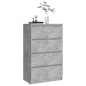 vidaXL Sideboard Betongrau 60x35x98,5 cm Holzwerkstoff vidaXL Sideboard Betongrau 60x35x98,5 cm Holzwerkstoff