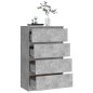 vidaXL Sideboard Betongrau 60x35x98,5 cm Holzwerkstoff vidaXL Sideboard Betongrau 60x35x98,5 cm Holzwerkstoff