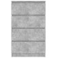 vidaXL Sideboard Betongrau 60x35x98,5 cm Holzwerkstoff vidaXL Sideboard Betongrau 60x35x98,5 cm Holzwerkstoff