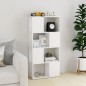 vidaXL Bücherregal Raumteiler Hochglanz-Weiß 60x24x124,5 cm vidaXL Bücherregal Raumteiler Hochglanz-Weiß 60x24x124,5 cm