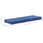 Palettenkissen Baumwolle 120×40×7 cm Hellblau Palettenkissen Baumwolle 120×40×7 cm Hellblau