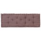 vidaXL Palettenkissen Baumwolle 120×40×7 cm Taupe
