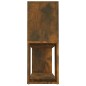 vidaXL Bücherregal Räuchereiche 100x24x63 cm Holzwerkstoff vidaXL Bücherregal Räuchereiche 100x24x63 cm Holzwerkstoff