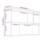 vidaXL Bücherregal Räuchereiche 100x24x63 cm Holzwerkstoff vidaXL Bücherregal Räuchereiche 100x24x63 cm Holzwerkstoff