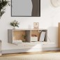 vidaXL Wandschrank Grau Sonoma 100x36,5x35 cm Holzwerkstoff vidaXL Wandschrank Grau Sonoma 100x36,5x35 cm Holzwerkstoff