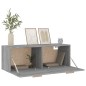 vidaXL Wandschrank Grau Sonoma 100x36,5x35 cm Holzwerkstoff vidaXL Wandschrank Grau Sonoma 100x36,5x35 cm Holzwerkstoff