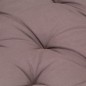 vidaXL Palettenkissen Baumwolle 120×40×7 cm Taupe