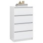 vidaXL Sideboard Hochglanz-Weiß 60x35x98,5 cm Holzwerkstoff vidaXL Sideboard Hochglanz-Weiß 60x35x98,5 cm Holzwerkstoff
