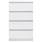 vidaXL Sideboard Hochglanz-Weiß 60x35x98,5 cm Holzwerkstoff vidaXL Sideboard Hochglanz-Weiß 60x35x98,5 cm Holzwerkstoff
