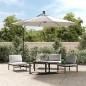 vidaXL Sonnenschirm Ampelschirm mit LED-Beleuchtung 300 cm Metallmast vidaXL Sonnenschirm Ampelschirm mit LED-Beleuchtung 300 cm Metallmast