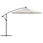 vidaXL Sonnenschirm Ampelschirm mit LED-Beleuchtung 300 cm Metallmast vidaXL Sonnenschirm Ampelschirm mit LED-Beleuchtung 300 cm Metallmast