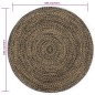 vidaXL Teppich Handgefertigt Jute Schwarz und Braun 180 cm vidaXL Teppich Handgefertigt Jute Schwarz und Braun 180 cm