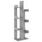 vidaXL Bücherschrank 48x25,5x140 cm Grau Sonoma Holzwerkstoff vidaXL Bücherschrank 48x25,5x140 cm Grau Sonoma Holzwerkstoff