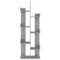 vidaXL Bücherschrank 48x25,5x140 cm Grau Sonoma Holzwerkstoff vidaXL Bücherschrank 48x25,5x140 cm Grau Sonoma Holzwerkstoff