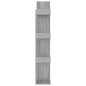 vidaXL Bücherschrank 48x25,5x140 cm Grau Sonoma Holzwerkstoff vidaXL Bücherschrank 48x25,5x140 cm Grau Sonoma Holzwerkstoff