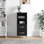 vidaXL Sideboard Schwarz 34,5x34x90 cm Holzwerkstoff vidaXL Sideboard Schwarz 34,5x34x90 cm Holzwerkstoff