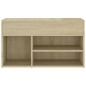 vidaXL Schuhbank Sonoma-Eiche 80x30x45 cm Holzwerkstoff vidaXL Schuhbank Sonoma-Eiche 80x30x45 cm Holzwerkstoff