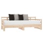 vidaXL Tagesbett Ausziehbar Massivholz Kiefer 2x(90x190) cm vidaXL Tagesbett Ausziehbar Massivholz Kiefer 2x(90x190) cm