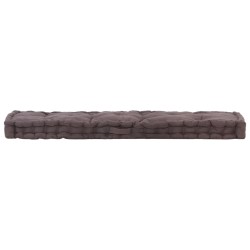 Palettenkissen Baumwolle 120×40×7 cm Anthrazit