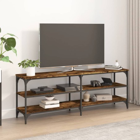 vidaXL TV-Schrank Räuchereiche 140x30x50 cm Holzwerkstoff