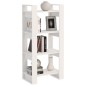 vidaXL Bücherregal/Raumteiler Weiß 60x35x125 cm Massivholz vidaXL Bücherregal/Raumteiler Weiß 60x35x125 cm Massivholz
