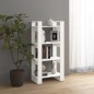 vidaXL Bücherregal/Raumteiler Weiß 60x35x125 cm Massivholz vidaXL Bücherregal/Raumteiler Weiß 60x35x125 cm Massivholz