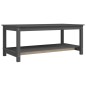 vidaXL Couchtisch Grau 110x55x45 cm Massivholz Kiefer vidaXL Couchtisch Grau 110x55x45 cm Massivholz Kiefer