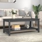 vidaXL Couchtisch Grau 110x55x45 cm Massivholz Kiefer vidaXL Couchtisch Grau 110x55x45 cm Massivholz Kiefer