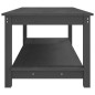 vidaXL Couchtisch Grau 110x55x45 cm Massivholz Kiefer vidaXL Couchtisch Grau 110x55x45 cm Massivholz Kiefer