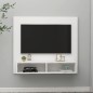 vidaXL TV-Wandschrank Weiß 102x23,5x90 cm Holzwerkstoff vidaXL TV-Wandschrank Weiß 102x23,5x90 cm Holzwerkstoff