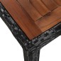 vidaXL 5-tlg. Garten-Essgruppe Poly Rattan Akazie Massivholz Schwarz vidaXL 5-tlg. Garten-Essgruppe Poly Rattan Akazie Massivholz Schwarz