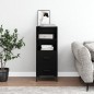 vidaXL Sideboard Schwarz 34,5x34x90 cm Holzwerkstoff vidaXL Sideboard Schwarz 34,5x34x90 cm Holzwerkstoff