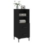 vidaXL Sideboard Schwarz 34,5x34x90 cm Holzwerkstoff vidaXL Sideboard Schwarz 34,5x34x90 cm Holzwerkstoff